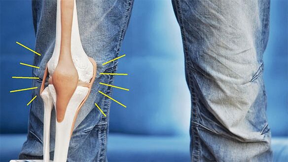 πόνος στην άρθρωση του γόνατος